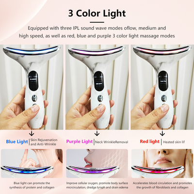 Rated Current 0.5A Neck Face Device for Anti-Wrinkle and Anti-Aging Electric Massage