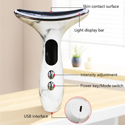 Rated Current 0.5A Neck Face Device for Anti-Wrinkle and Anti-Aging Electric Massage
