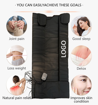 Waterproof Thermal PU Leather Infrared Sauna Blanket for Weight Loss Detox Customized