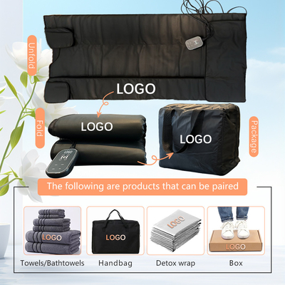 Waterproof 360 Thermal Cycle Time Control Sauna Blanket for Weight Loss and Detox