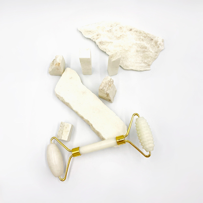 Green Jade Roller and Guasha Set for Facial Care Target Area Eyes Customized Gift Box