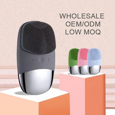 10.5*6.5*2.5cm Private Label Waterproof Rechargeable Electric Facial Cleansing Brush