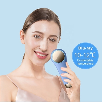 Blue Wrinkle Remover Silicone Facial Cleanser for Sensitive Skin and Acne USB Plugs Type