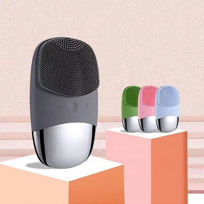 USB Charging Double Sided Silicone Face Wash Brush for Deep Cleansing 85g Net Weight
