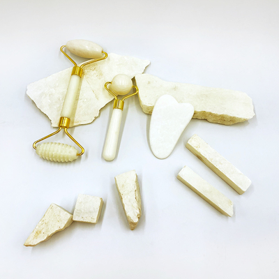 Natural Jade Roller Gua Sha Set For Home Perfect for Reducing Face and Neck Wrinkles
