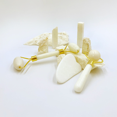 Natural Jade Roller Gua Sha Set For Home Perfect for Reducing Face and Neck Wrinkles