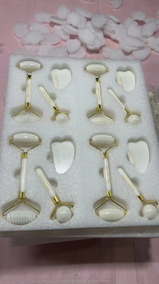 Waterproof Double Head Jade Roller Gua Sha Set for Smoothing Wrinkles and Skin Health