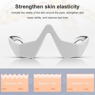 Home Plastic Vibration Led Red Light Therapy Device with Micro-current Ems Eye Massager