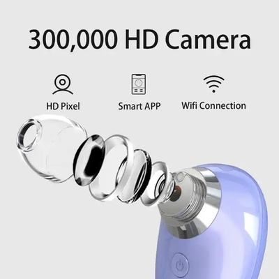 Facial Cleaner Blackhead Removal Tool with Camera Wi-Fi Mini Visible Vacuum in 2023