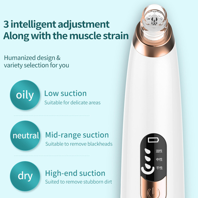 Multifunctional 6 in 1 Blackhead Remover Pore Vacuum Cleaner with Gross Weight of 215g