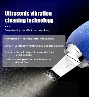 Skin Scrubber Ultrasonic Technology for Deep Cleansing and Blackhead Removal on Face