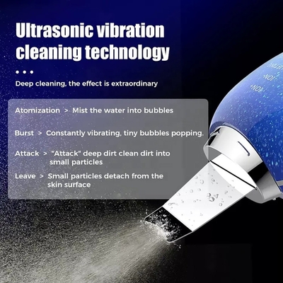 Facial Pore Cleaner Skin Rejuvenation Vibration Massage Ultrasonic Ion Skin Scrubber