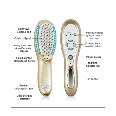 Removable Water Tank Scalp Applicator Comb for Hair Growth Rated power 0.8W Washable