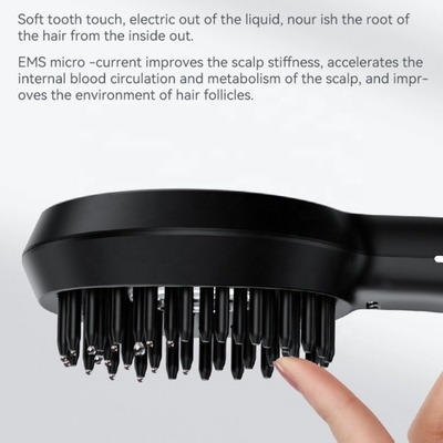 Red and Black High Frequency Vibration Massage Electric Laser Hair Care Comb for Home