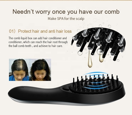 Beauty Device RF Light Therapy Comb with Import Hair Growth Liquid and Hair Care Oil