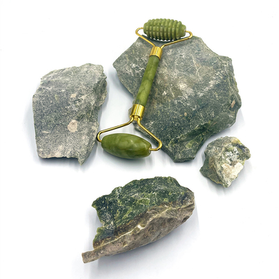 2023 Natural Jade Roller Gua Sha Set for Neck/Throat Target Area Face Massage Roller