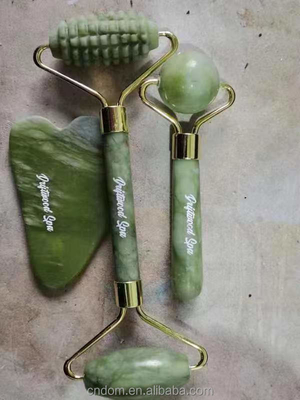 Facial Beauty Custom Logo Heart Shaped Gua Sha and Jade Roller for Face Neck Body Beauty