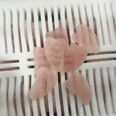 Waterproof Jade Roller Gua Sha Set 100% Natural Pink Facial Care with Double Head