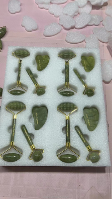 2023 Jade Roller Gua Sha Set 100% Natural Yin Yang Custom Cer Skin Facial Care for Home