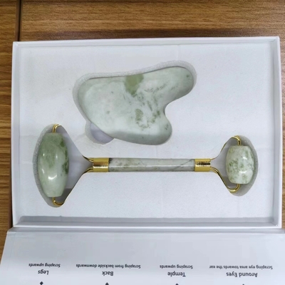 2023 Jade Roller Gua Sha Set 100% Natural Yin Yang Custom Cer Skin Facial Care for Home