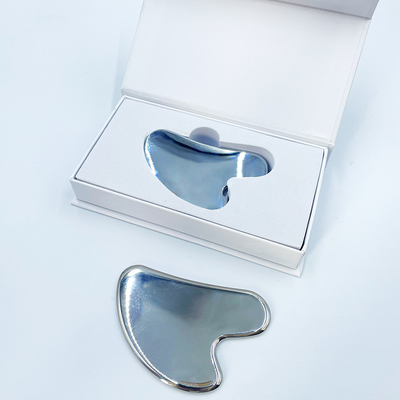 Custom Logo Stainless Steel Gua Sha Scraping Massage Tool for Facial and Body