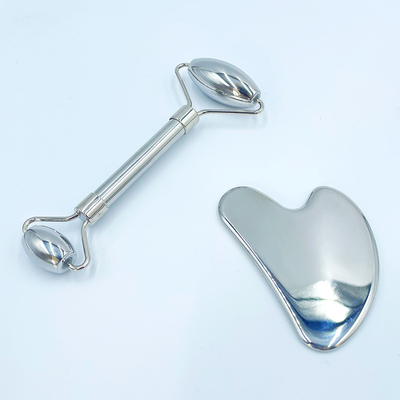 Relax and Relieve Pain with Custom Logo Roller Gua Sha Set Stainless Steel Body Massage