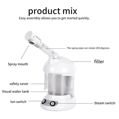 Deep Cleansing Facial Machine Steamer 2023 Newest 3 in 1 Electric Facial Steamer with Lamp