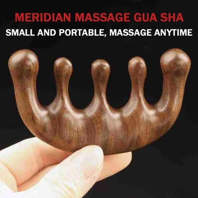 Green Face Healthcare Massage Roller Set with Wooden Sticks and Guasha Wood Massager