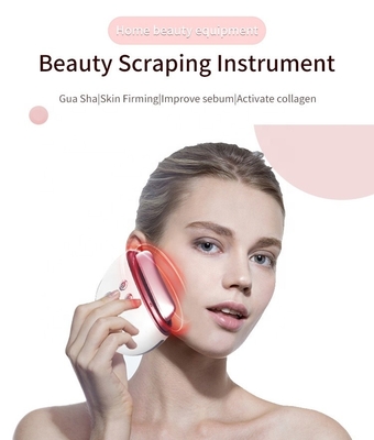 USB Plugs Guasha EMS Firm Skin Eye Face Massage Vibration LED Light Facial Massager