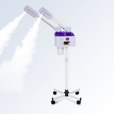 Lightening 2 in 1 Hot And Cold Face Steamer With 5X Magnifying Lamp For Salon Sauna
