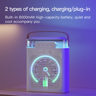 USB Power Supply and Lithium Battery Rechargeable Mini Tower Fan for Air Cooling