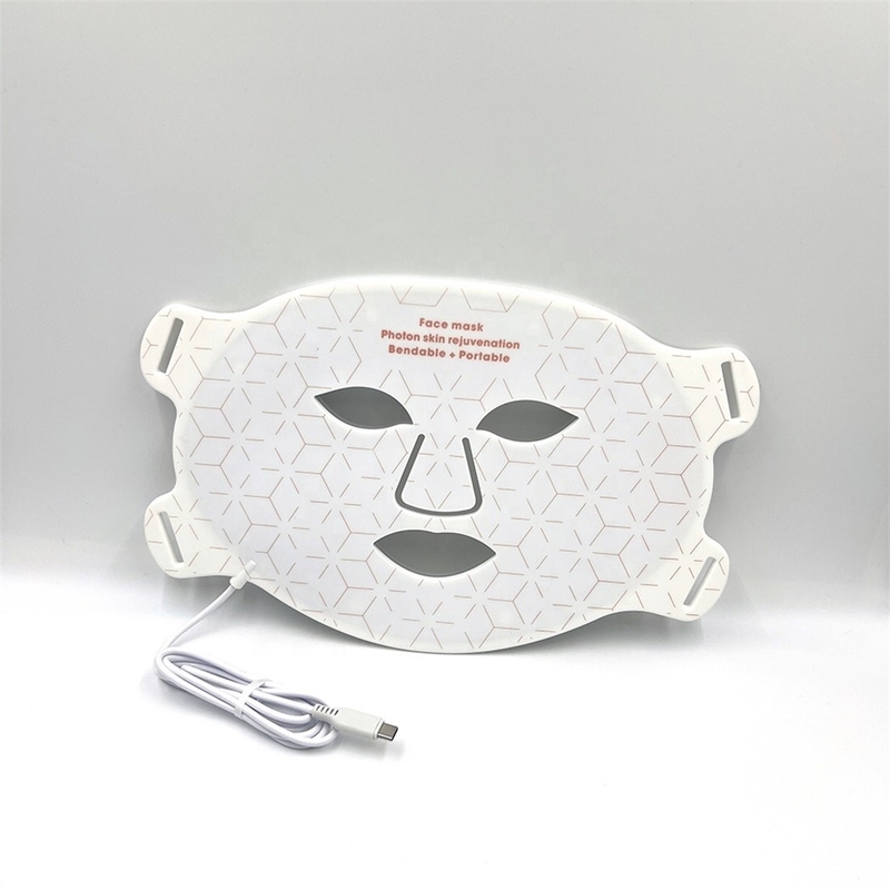 40*29.5cm LED Face Mask 4 Color Light Photon Acne Treatment Whitening Silicone Skin Care