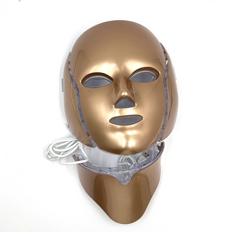 NO Waterproof 7 Color LED Face Mask for Whitening and Acne Treatment Anti-Puffiness