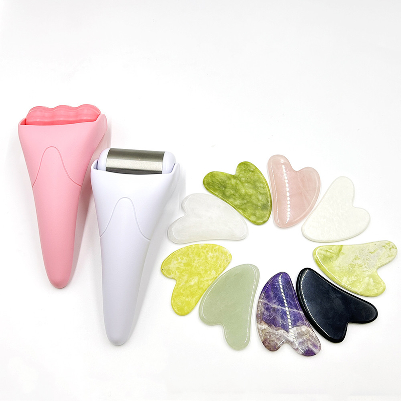 Roller Beauty Device for Skin Rejuvenation and Injury Relief Natural Face Jade Roller
