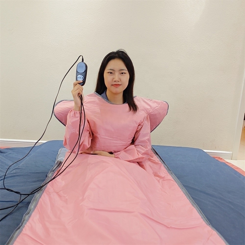 Customizable Weight Loss Infrared Sauna Blanket with Red Light and 100-240V Power Supply
