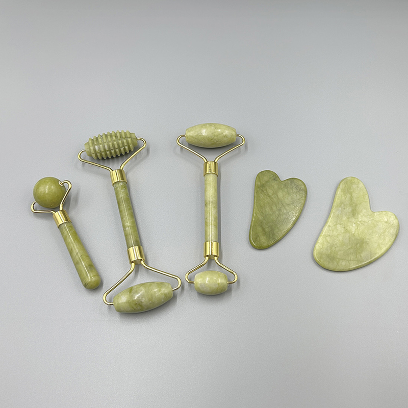Jade Roller Gift Box 100% Natural Rose Quartz Jade Stone for Face Custom Jade Rollers