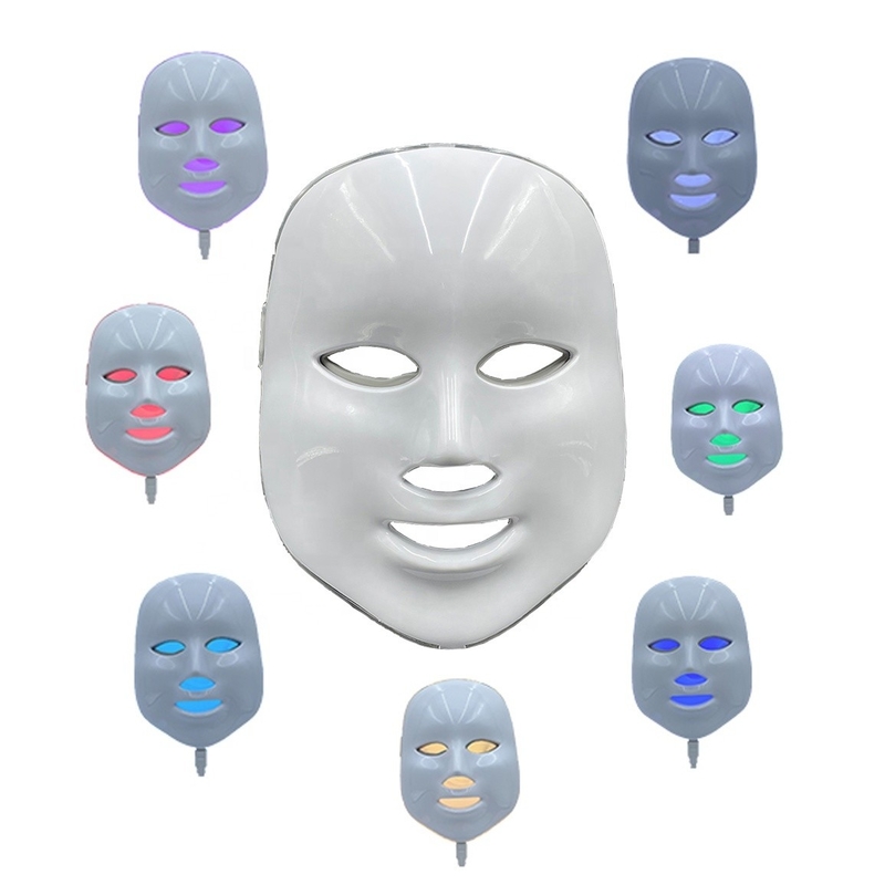 Get Glowing Skin with 7 Color Photon LED Light Therapy Face Mask 24W Beauty Treatment