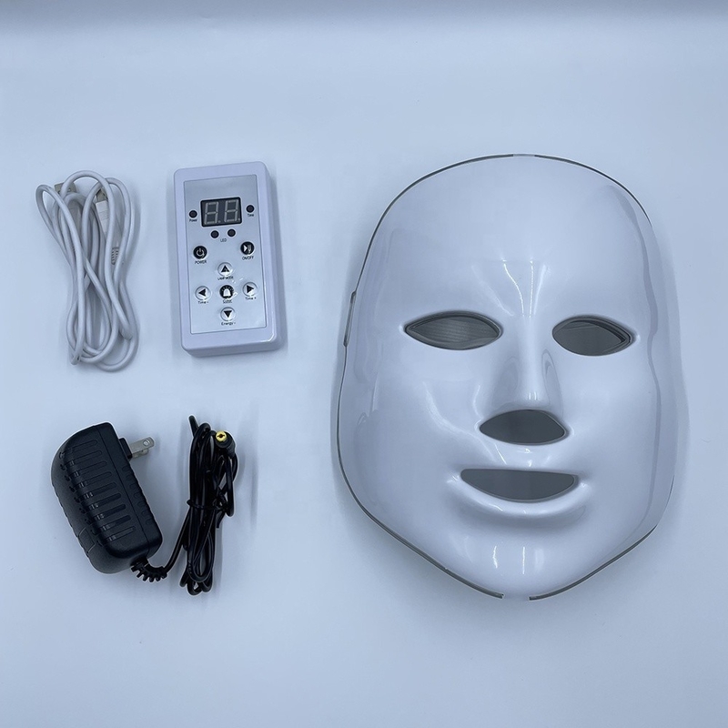7 Colors LED Face Mask Plugs Type CN for Anti Wrinkle Red Light Therapy Waterproof NO