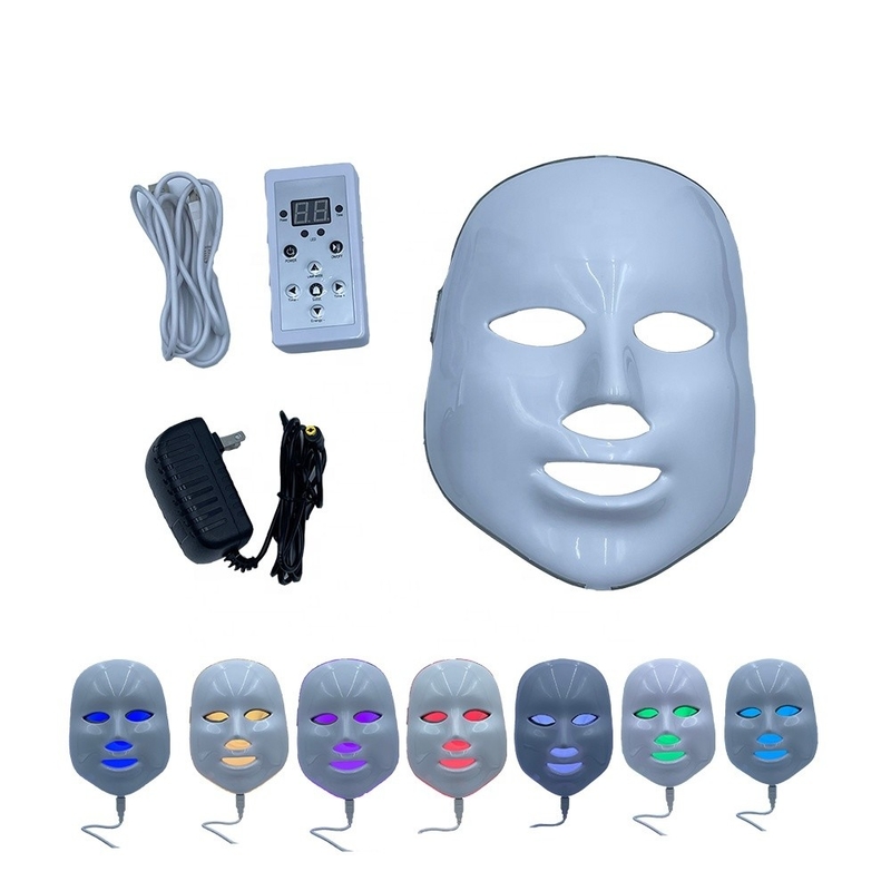 Waterproof NO 7 in 1 LED Light Therapy Face Mask for Professional Skin Rejuvenation