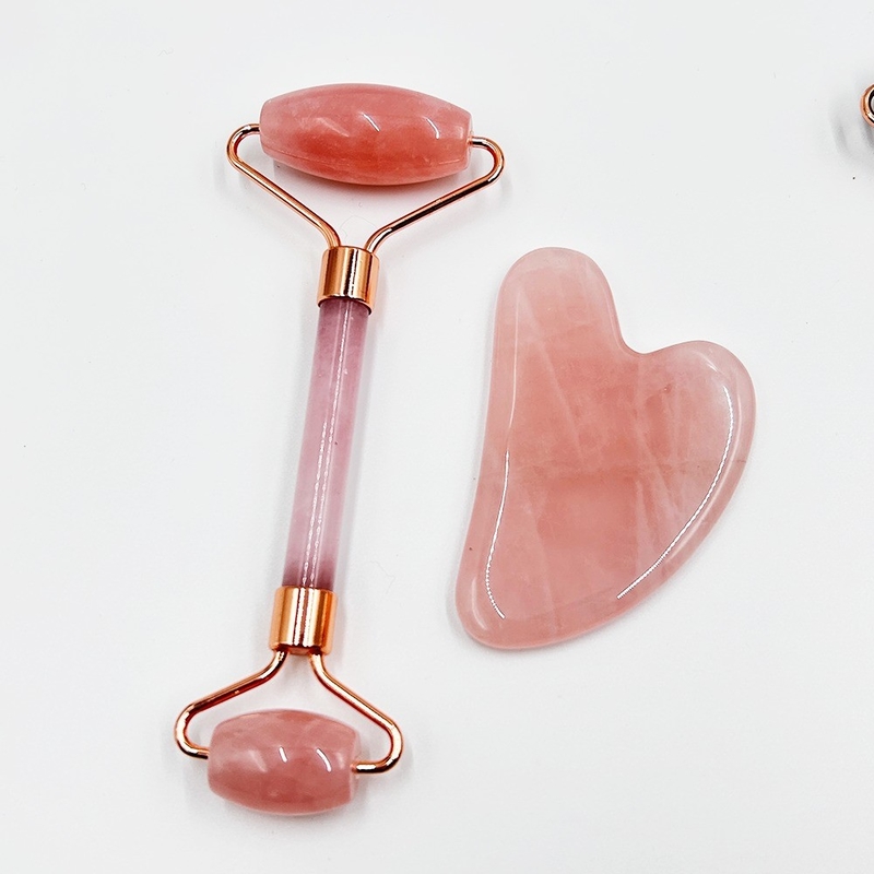 Jade Roller Gua Sha Set for Eyes Natural Xiuyan Skin Facial Care Jade Ball Roller