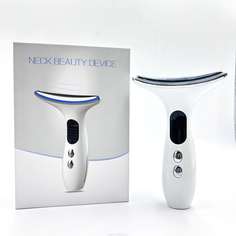 Anti-Wrinkle EMS Heated Vibration Neck Face Lifting Beauty Device with Plugs Type Other