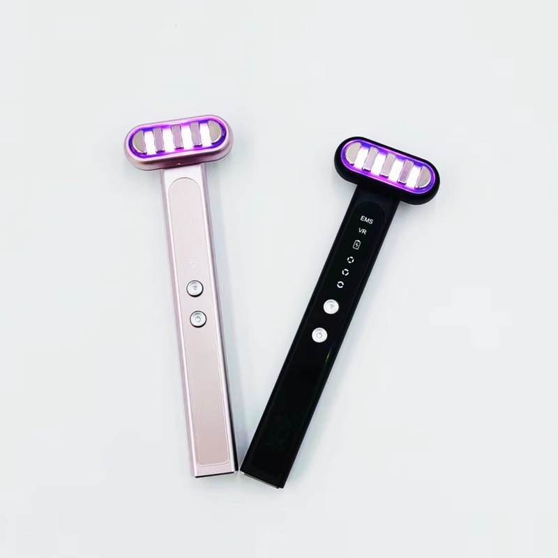 Wrinkle Remover Face Eye Neck Red Light Therapy Wand with Type C Plug and Eye Massage