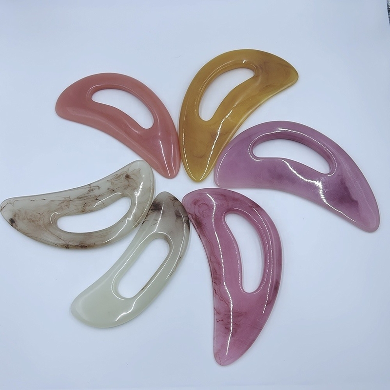 Customized Color Resin Gua Sha Massage Therapy Tools for Body Sculpting 20.5*8.7cm
