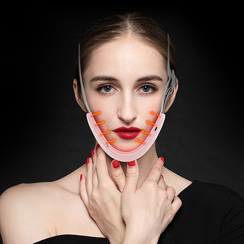 Electric V Face Lifting Double Chin Reducer with 180° Folding Design 15 Min Timer