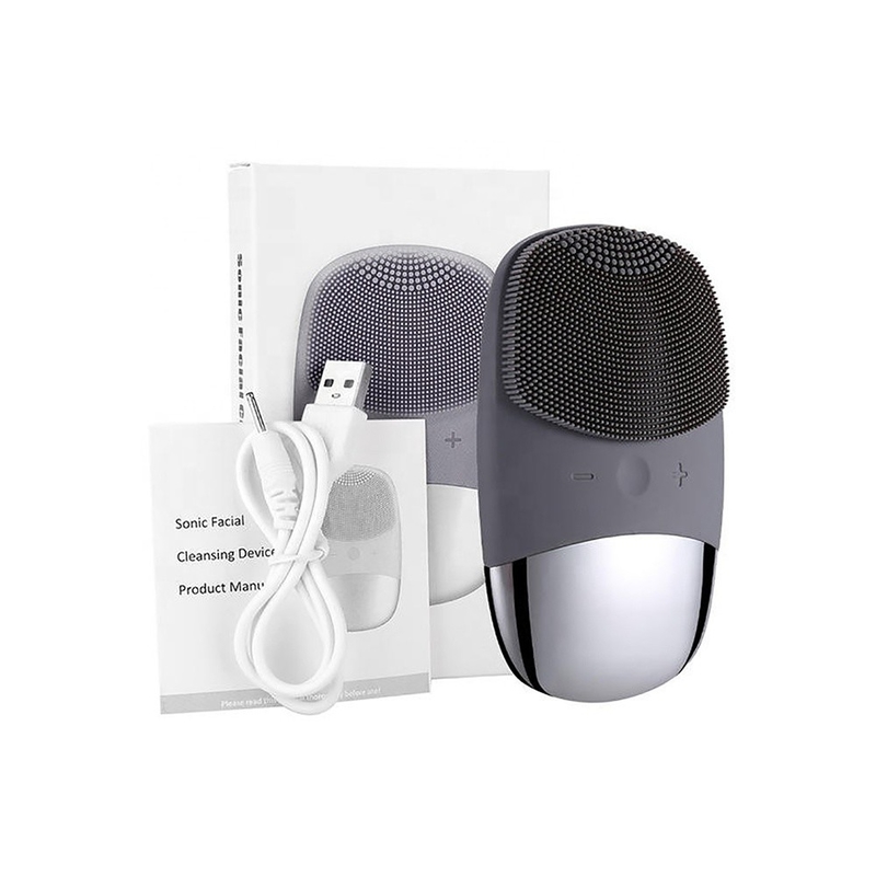 USB Charging Double Sided Silicone Face Wash Brush for Deep Cleansing 85g Net Weight