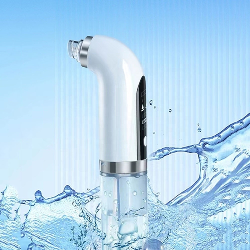Target Area Face Blackhead Remover with 6 Suction Heads and Pore Vacuum Visualization