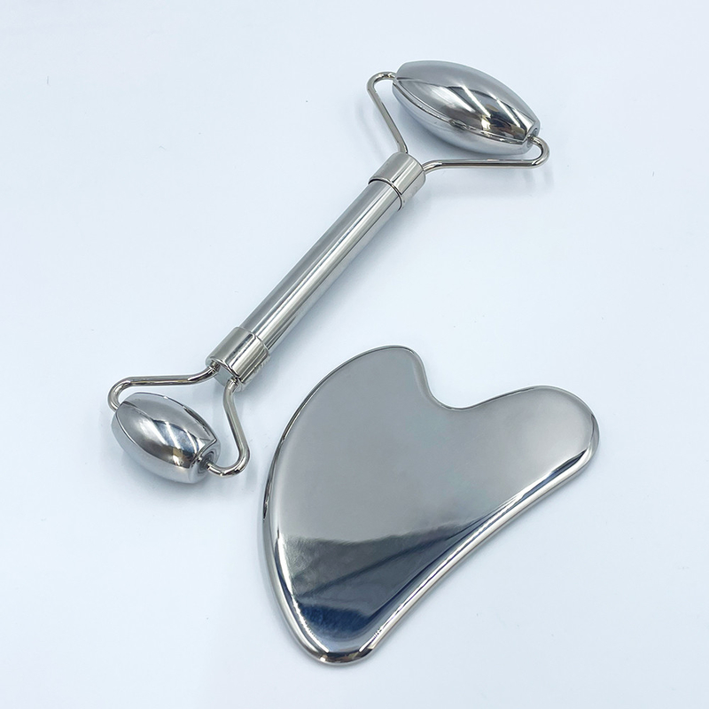 Custom Logo Stainless Steel Gua Sha Facial Massager for Neck and Face Target Area Eye