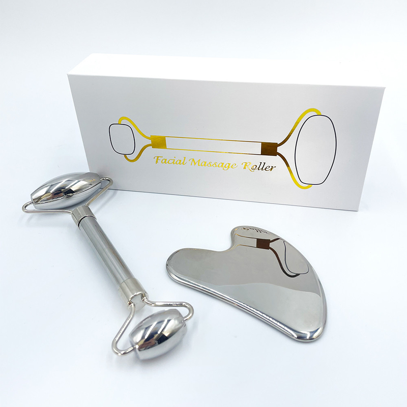Custom Logo Stainless Steel Gua Sha Scraping Massage Tool for Facial and Body