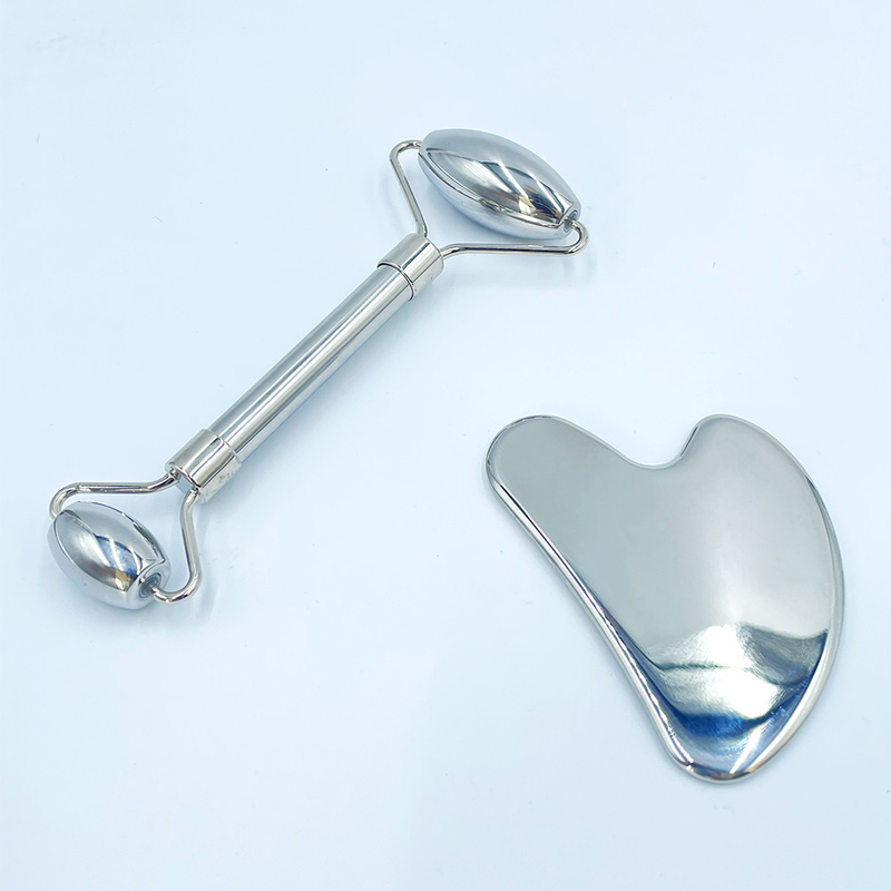 Custom Logo Green Stainless Steel Gua Sha Tool for Facial and Body Lymphatic Drainage