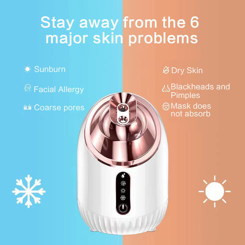 Lightweight and Portable 4 in One Facial Steamer Nano Mist Spray for Moisturizing